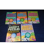 Lot of 5 New Dell Variety Puzzle Book/Magazines-Puzzles-Penny Press Book - $9.99