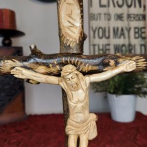 Olive Wood Crucifix  of Jesus, Perfect Religious Gift, Housewarming Gift... - £78.62 GBP