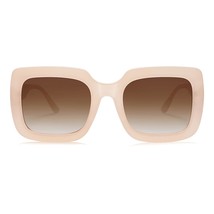 SOJOS Retro Nude Square Polarized Sunglasses for Women Trendy 90s Rectangle Sun  - £23.71 GBP