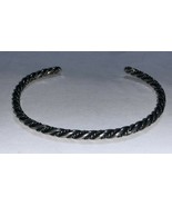 Fancy Twisted Rope Design Adjustable Cuff Bracelet #2 Sterling Silver .925 - $108.41 CAD