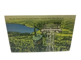 Cannon Mountain Antenna Tram Franconia Intaglio Nuovo Hampshire 1940s Cartolina - £20.55 GBP