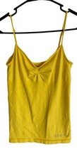 Guess Girls Sweetheart Runched  Stretchy Spaghetti Strap Cami Top Yellow S - £4.08 GBP