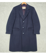 Lanificio Vallombrosa Coat Mens 42R Blue Wool Cashmere Jacket Career Moores - $89.95