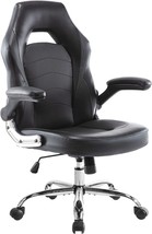 Office Chair, Gaming Chair, Ergonomic Desk Chair, Computer Chair, Pu, Black. - £104.39 GBP