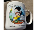 Morning Hug from Mom Mother&#39;s Day Coffee Mug Family Circus 1989 Cartoon ... - £12.62 GBP