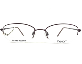 Marchon Eyeglasses Frames Flexon 635 Soft Satin Purple Matte Half Rim 51-18-130 - £73.28 GBP
