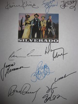 Silverado Signed Film Movie Screenplay Script X10 Autograph Kevin Kline Scott Gl - £15.73 GBP