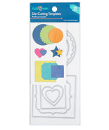 Hello Hobby Die-Cutting Templates, 10 Piece Set (Circles, Hearts, Stars,... - $19.95