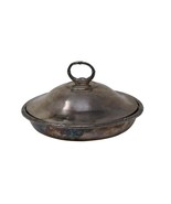 Antique Cunard Line Steamship Silver Elkington Plate Round Lidded Dish S... - $4,576.89 MXN