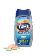 2 bottles TUMS Smoothies Extra Strength Antacid*07/2025* Chewable Tablet... - $20.56 CAD