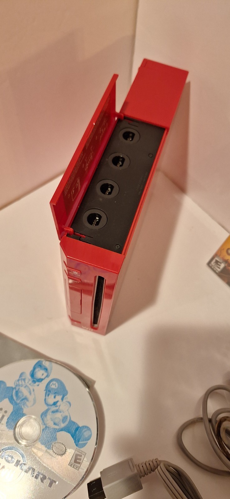 Rare Red Nintendo Wii Video Game Console System GameCube w/ Extras Item image 9