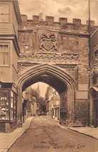Salisbury Uk High Street Gate Newman&#39;s Series Postcard - £7.15 GBP