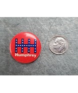 Vintage Hubert Humphrey 1 1/8&quot; Button 1972 campaign pin button - $5.51