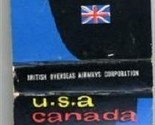 FLY BOAC Matchbook British Overseas Airways - $16.88