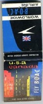 FLY BOAC Matchbook British Overseas Airways - £13.47 GBP