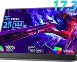 2K 144Hz Portable Monitor 100% Dci-P3 17.3&quot; 2560 X 1440 Portable Gaming ... - $352.99
