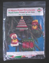 Needlemagic Plastic Canvas Needlepoint Kit Ornaments Pre-Cut Shapes #206 Craft - £7.82 GBP