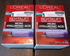 2 L&#39;oreal Revitalift Micro Hyaluronic Intensives Line-plumping water cre... - £23.37 GBP