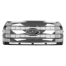 Grille For 2015-2017 Ford F150 Front Chrome Bars With Gray Background - CAPA - £779.63 GBP