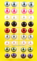 1 Pair Clip On Faux Pearl Button Stud Earrings 9 Colors,18mm or 20mm - $5.87+