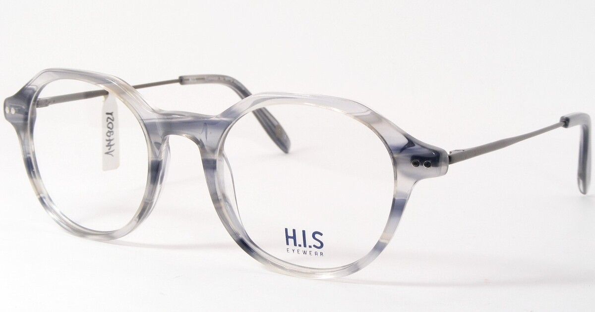 H.I.S Von Mpg Österreich HPL659 001 Blau/Klar Unique Brille His 48-19-140mm - $95.78