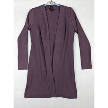 Wayne Scot Lukas Womens Cardigan Sweater Jacket M Purple Lukastyle - $24.68