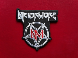 NEVERMORE AMERICAN HEAVY ROCK POP MUSIC BAND EMBROIDERED PATCH  - £3.98 GBP