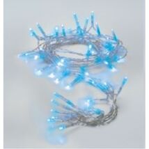 Battery Operated LED Blue 30 Piece String Lights Decoration 9 Feet - $13.98