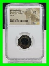 Constantine I ~ AD 307-337 Roman Empire BI Reduced Nummus Siscia ~ NGC VG  - £98.91 GBP