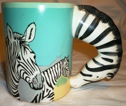 CHARMING ANIMAL SHAPE MUG ZEBRA - £4.80 GBP