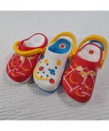 McDonald&#39;s Mini Crocs Keychain Happy Meal Toy #2 red box #1 colorful dot... - $7.00