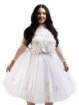 Bridal Shower Bride To Be Bachelorette Gift Short Wedding Dress Mia Tulle Tutu S - £39.92 GBP