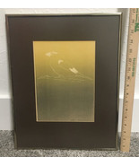 Vtg Gwen Frostic Colored Nature Bird Linocut Block Print Gallery Brass F... - $367.50