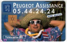 Phonecard Peugeot Telecarte France Telecom Telefonkarte Telefonica - £3.92 GBP