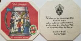 Edle Trinkgefabe Beck&#39;s.  Set of 2 Coasters Unused - £4.66 GBP