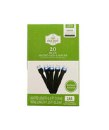 HOLIDAY TIME 11030229DC 20CT BLUE MICRO LED LIGHTS 6&#39;, BATTERY POWERED -... - $3.98