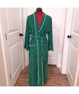 Heidi Carey Women’s size M Medium French Terry Robe Scalloping Emerald G... - $2,541.21 MXN