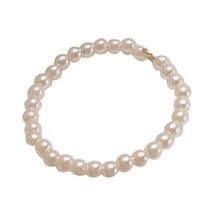 Pearl Bead Rings for Women Geometric Simulated Pearls Minimalist Finger Ring Vin - £7.23 GBP