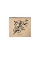 Sweet Pea Flowers STAMPIN UP Vtg 1998   RUBBER STAMP  - £10.97 GBP