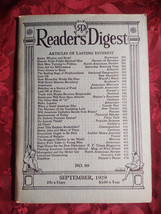 Readers Digest September 1929 Herbert Hoover Stuart Chase Deems Taylor - £29.28 GBP