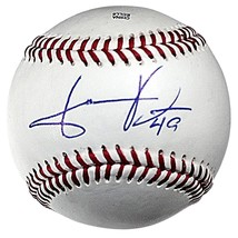 Justin Dunn Cincinnati Reds Autographed Baseball Seattle Mariners Proof ... - £30.32 GBP