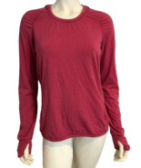 Puma SportLifestyle Red Long Sleeve Hooded Pullover T Shirt Size M - $26.05 CAD