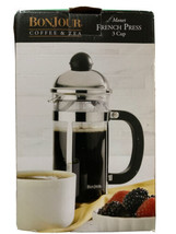 Bonjour 3 Cup Monet Stainless Steel French Press 53333 - £23.61 GBP