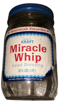 Vintage Collectible MIRACLE WHIP Salad Dressing Rare Jar-Farm House Deco... - £18.13 GBP