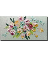 The Floral Bouquet Oil Paintings On Canvas Still Life Artwork By Azavy Art, - $115.98