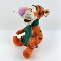 Gund Tigger Plush 100 Acre Collection Green Scarf Hat Stuffed Animal Tiger 11&quot; - £9.59 GBP