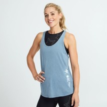 Soul by Soul Cycle Braided Back Skull Racer Tank BLUE NEW Medium $52 SOL... - $16.99