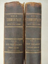 Bible Commentary Jamieson Fausset &amp; Brown Volumes II &amp; IV Constantine MI 1882 - £51.40 GBP