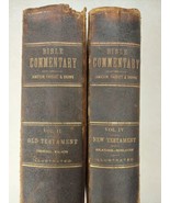 Bible Commentary Jamieson Fausset & Brown Volumes II & IV Constantine MI 1882 - $64.15