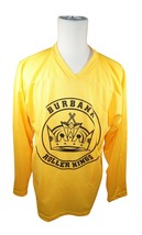 Xtreme Basics Sr S Burbank Hockey Yellow Jersey #73 Adult Small Ice Roller Used - £7.08 GBP